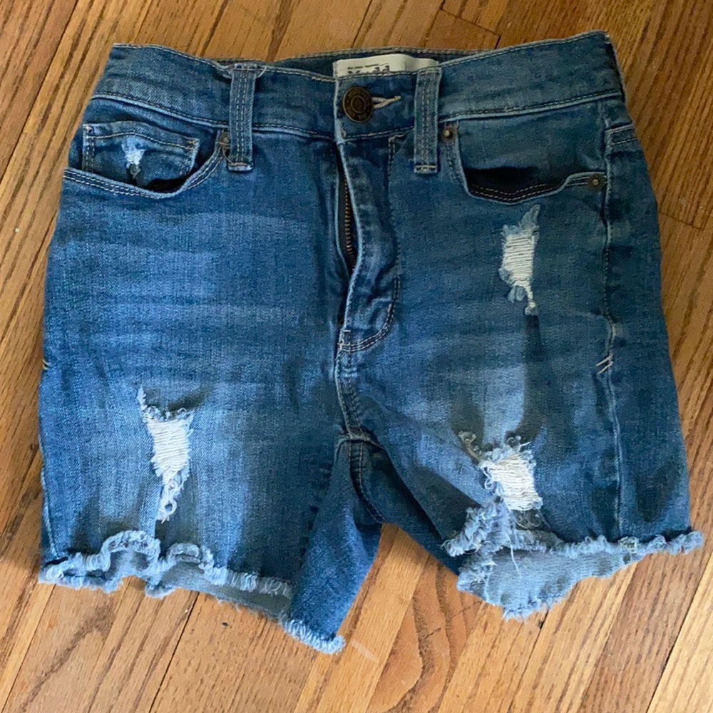 Mudd distressed midi short